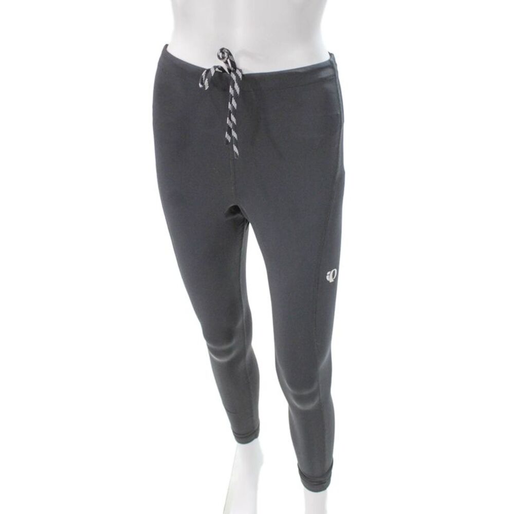 Pearl Izumi Women Footless Tights Black Nylon Spandex Solid Size M